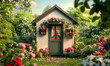 © aira - Charming Tiny House in a Floral Garden Surrounded by Blooming Flowers