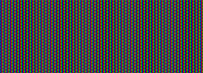 Poster - Seamless RGB pixel pattern. Repeating LED screen background. LCD display dots wallpaper. Red Green Blue pixelated monitor texture. Repeated crt display backdrop. Vector