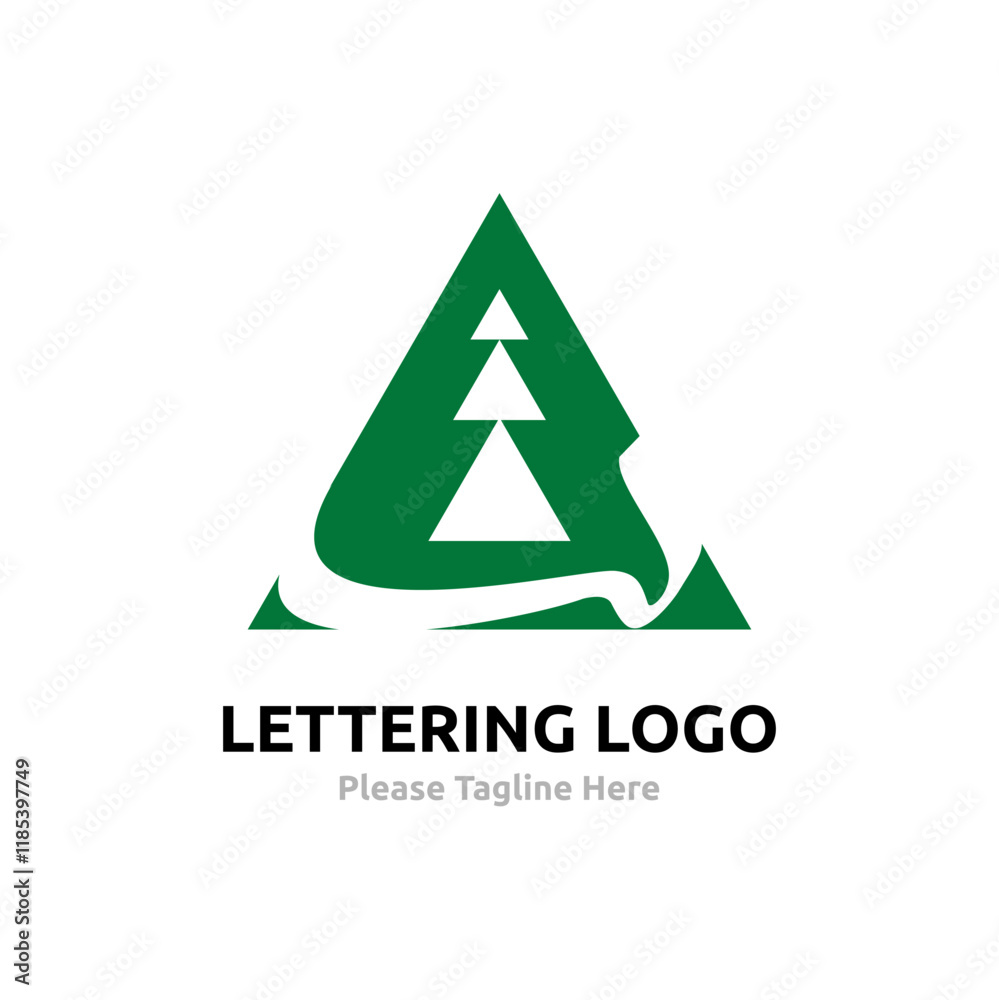 Lettering Ta (ت) Vector. Arabic Logo Template Stock Vector | Adobe Stock