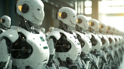 Poster - Manufacturing robots working in harmony with human operators.