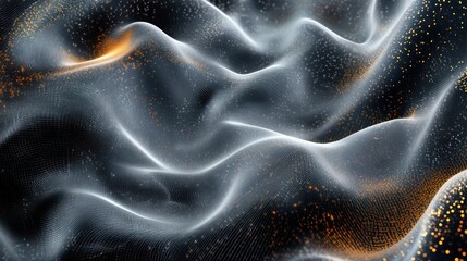 Poster - Abstract light background with shimmering glitter elements.
