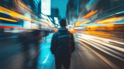 Poster - Artistic blur with soft motion for creative projects.