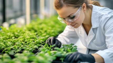 Wall Mural - biotech solutions advancing renewable energy practices.