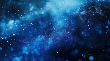 Poster - Biotech-themed blue abstract background.
