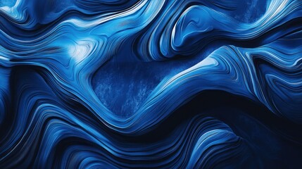 Poster - Digital interface design featuring abstract blue patterns.
