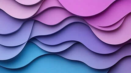 Poster - Abstract D card with layered circular cutouts and gradient shades, arranged on a textured backdrop.