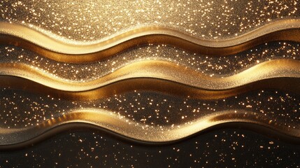 Poster - Gradient glitter texture with shiny details.