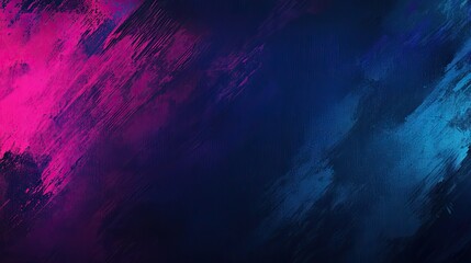 Poster - A vibrant abstract card design with bold brushstrokes in rich blues, purples, and pinks, placed on a smooth surface with open space for copy.