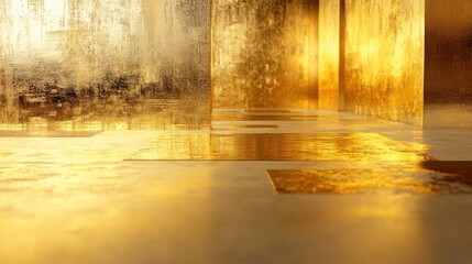 Poster - Minimalist gold metallic design concepts.