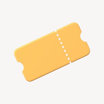 Discount coupon icon, 3D rendering illustration