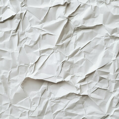 white crumpled paper sheet texture background