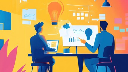 Poster - Innovative Teamwork Brainstorming Session: Business Strategy and Idea Generation for Startup Success