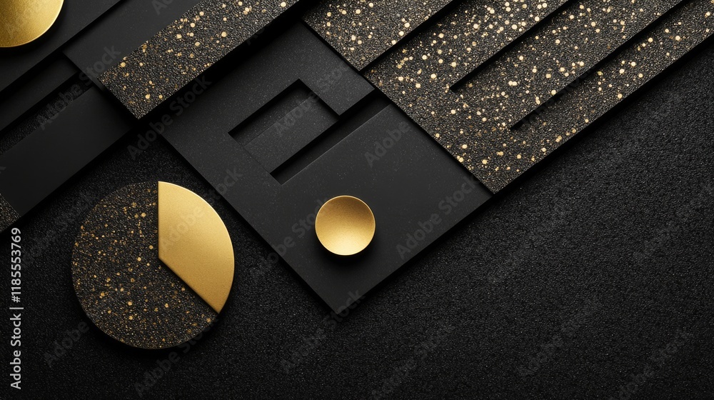 53.A stylish and contemporary layout with a textured black background ...