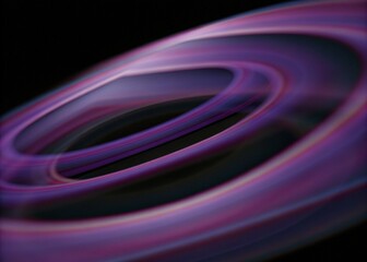 Wall Mural - Abstract swirling purple wave lines on dark background