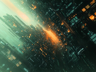 Poster - Technology Network Background.