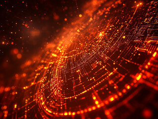 Fototapete - Technology Network Background.