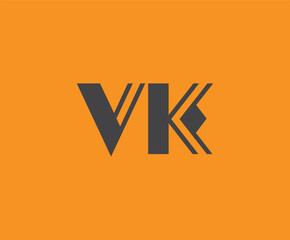 V and K logo design. VK abstract Letters Logo Monogram. This logo design is the process of creating a visual symbol that represents a brand, company, or individual.