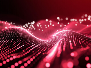 Poster - abstract technology particles mesh background
