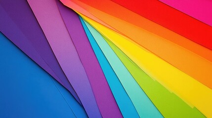 Wall Mural - Vibrant Multicolored Paper Sheets Ideal for Art and Craft Projects and Creative Designs