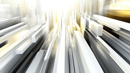 Poster - A clean and modern D bar graph set against a white background, showcasing a series of data comparisons in sleek, tall bars with smooth gradients.