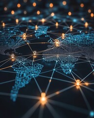 Poster - A digital concept of a global communication network