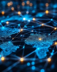 Poster - A digital concept of a global communication network