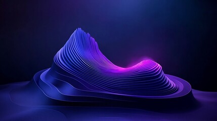 Poster - Mesmerizing digital artwork showcasing a fluid data driven topographic visualization of atmospheric patterns weather dynamics and geospatial mapping  The intricate