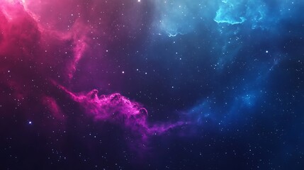 Wall Mural - Vibrant colors of a nebula with stars