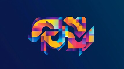 Poster - Dynamic graphic design showcase digital art colorful patterns abstract environment creative viewpoint visual impact