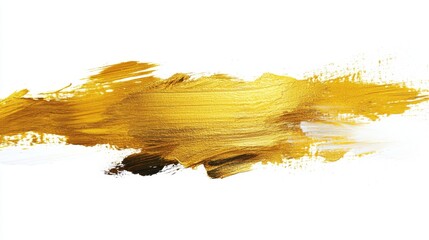 Poster - Abstract art technique golden brush stroke studio visual content artistic environment close-up view creativity unleashed