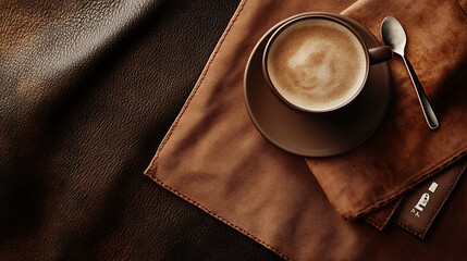 Wall Mural - Build an elegant marketing website with a chic mocha color scheme for a luxury lifestyle brand Focus on interactive call-to-action buttons and incorporate customer reviews that highlight the upscale