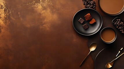 Wall Mural - Develop a premium website for a luxury brand using a warm mocha color palette Incorporate stylish call-to-action buttons and engaging customer stories that reflect the brand\u2019s high-end yet