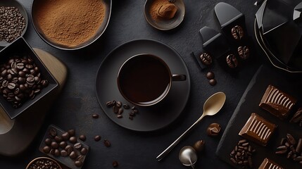 Wall Mural - Create a luxury brand website with a sophisticated mocha palette Focus on clean call-to-action buttons and customer reviews that showcase the brand\u2019s upscale and accessible image