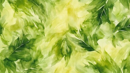 Poster - Vibrant green leaves abstract art nature digital illustration fresh environment aerial view organic concept