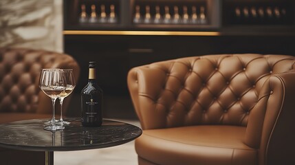 Wall Mural - Craft an elegant website for a luxury brand using a sophisticated mocha color scheme Incorporate sleek call-to-action buttons and customer testimonials to showcase the brand\u2019s luxurious yet