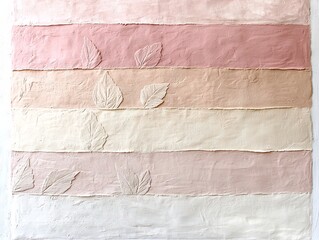 Poster - Serene and Contemplative Pastel Gradient Canvas Backdrop with Smooth Transition from Pale Pink to Warm Beige Overlaid with a Faint Grainy Texture that Adds Depth and Visual Interest
