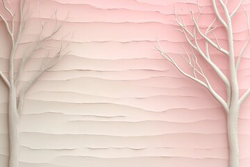 Poster - Serene and Layered Ombre Backdrop with Abstract Textured Pattern   A Minimalist and Contemporary Composition in Soft Pastel Hues