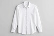 © RESTY - A crisp white long sleeve button down shirt