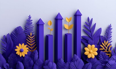 Poster - Minimalist Infographic with Charts, a sleek design showcasing data trends and statistics in a clear, engaging format for easy understanding.