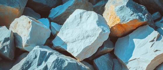 Poster - Light gray stone texture banner template for versatile design projects and presentations