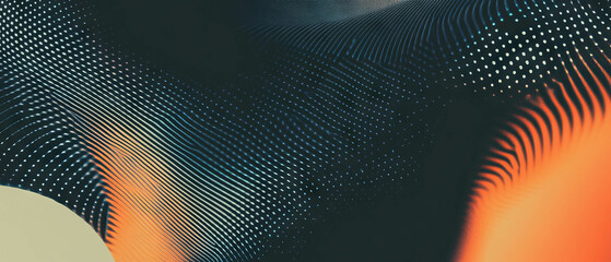 Poster - Modern abstract banner template with subtle geometric patterns and linear designs