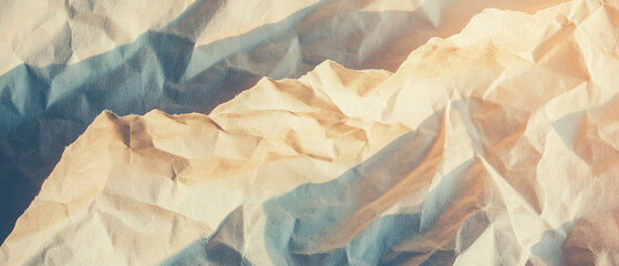 Poster - Vintage paper texture banner template with warm and nostalgic design for creative projects