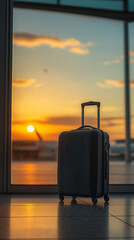 Lost Black Hardshell Carry-On at Airport Baggage Reclaim