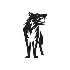  Wolf silhouette vector art 