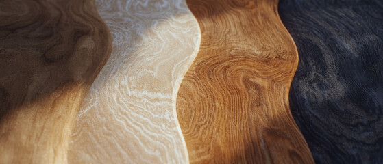 Poster - Faux wood grain texture showing rustic and natural patterns in earthy tones