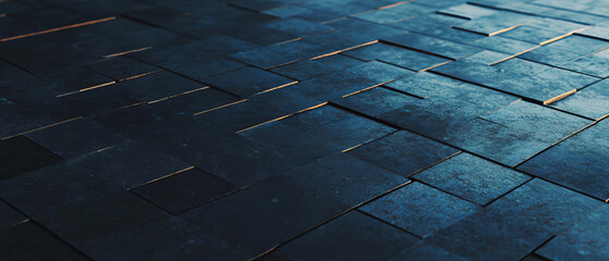 Poster - Modern interlocking tile patterns in seamless geometric design for contemporary spaces