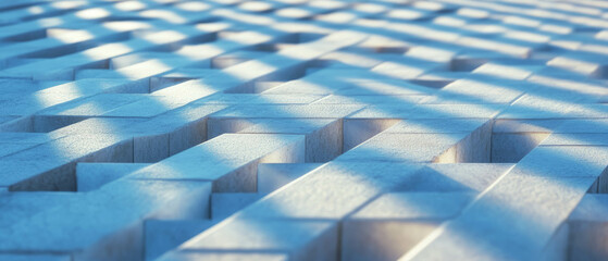 Poster - Interlocking tile patterns create a modern geometric design for contemporary spaces