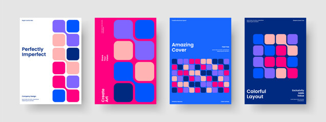 Wall Mural - geometric report template. modern poster design. isolated flyer layout. background. banner. brochure