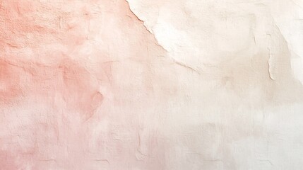 Poster - Ethereal and dreamlike gradient background featuring a soft color transition from pink to beige with a subtle textured overlay creating a minimalist serene and calming aesthetic