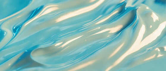 Poster - Light blue gradient background with smooth and calming texture ideal for various designs